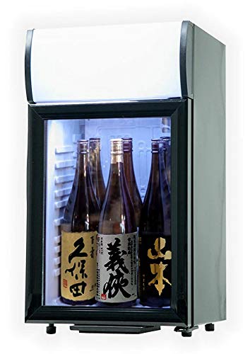 冷蔵庫 日本酒 一升瓶 6本収納 冷蔵ショーケース 40L 卓上 小型 1ドア