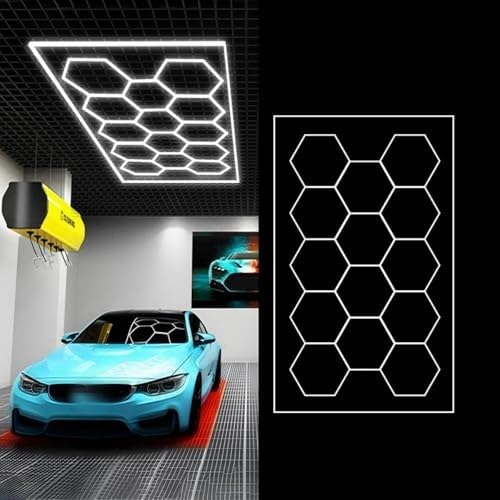 Amazon.co.jp: WXQ六角形ガレージライト - ハニカムライト 6500K 高