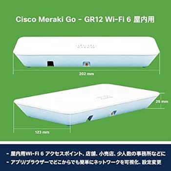 Amazon.co.jp: シスコ システムズ(Cisco) Meraki Go 屋内用 Wi-Fi 6