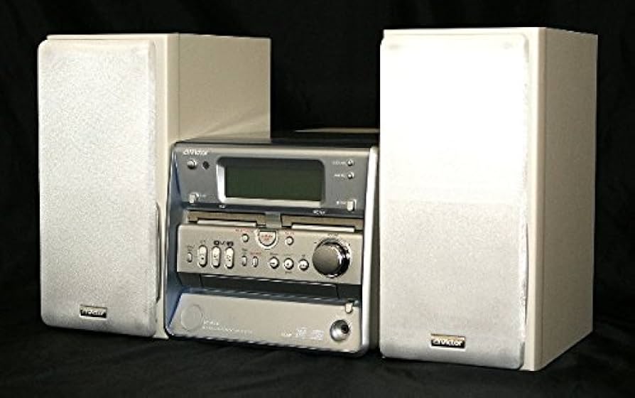 Victor（リモコン、説明書付） CD／MD／カセットコンポUX-W50-S Victor