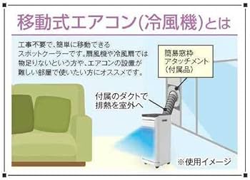 Amazon.co.jp: エスケイジャパン 移動式エアコン 冷風機 衣類乾燥除湿