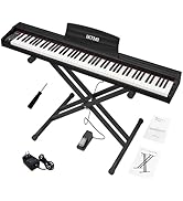 Amazon.co.jp: IKTMI 電子ピアノ 88鍵盤 木製 88鍵 電子ピアノスタンド