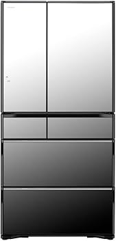 Amazon.co.jp: 日立 冷蔵庫 幅88cm 735L クリスタルミラー R-WXC74T X