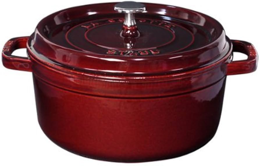 Amazon.co.jp: Staub ストウブ ココット・ラウンド 24cm グレナディン
