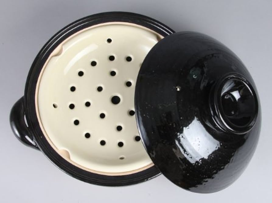 Amazon｜長谷園 土鍋 ヘルシー 蒸し鍋 大 31 cm 3000 ml 3-5人用 直火