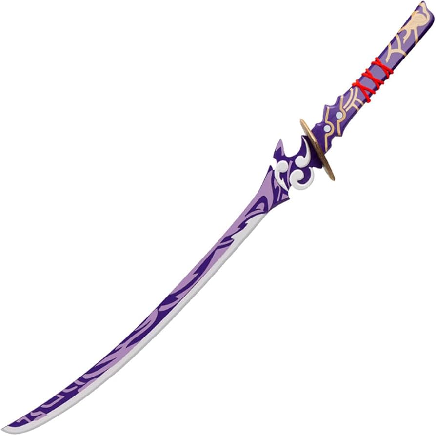 Amazon.co.jp: AnnAkk 原神 雷電将軍 コスプレ 道具 武器 模造刀 無想