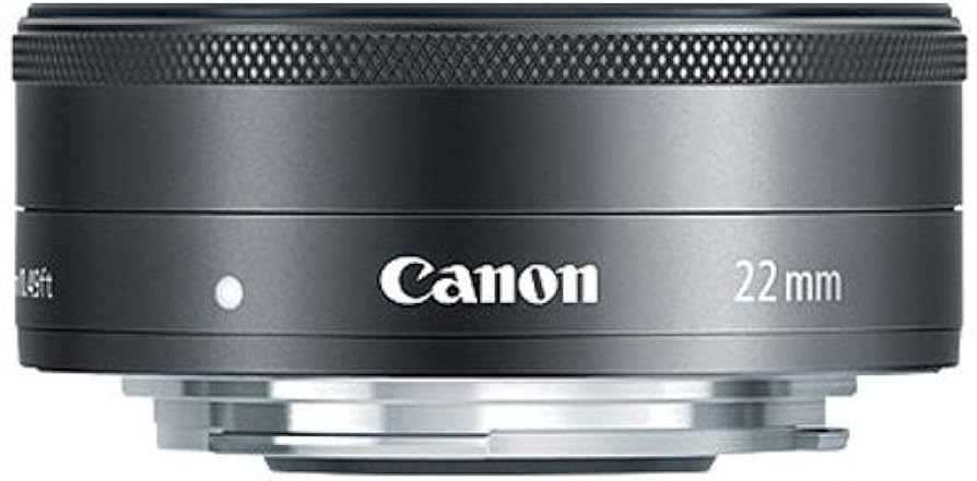 Canon EF-M 22mm f/2 STM Lens (Black) - International Version (No