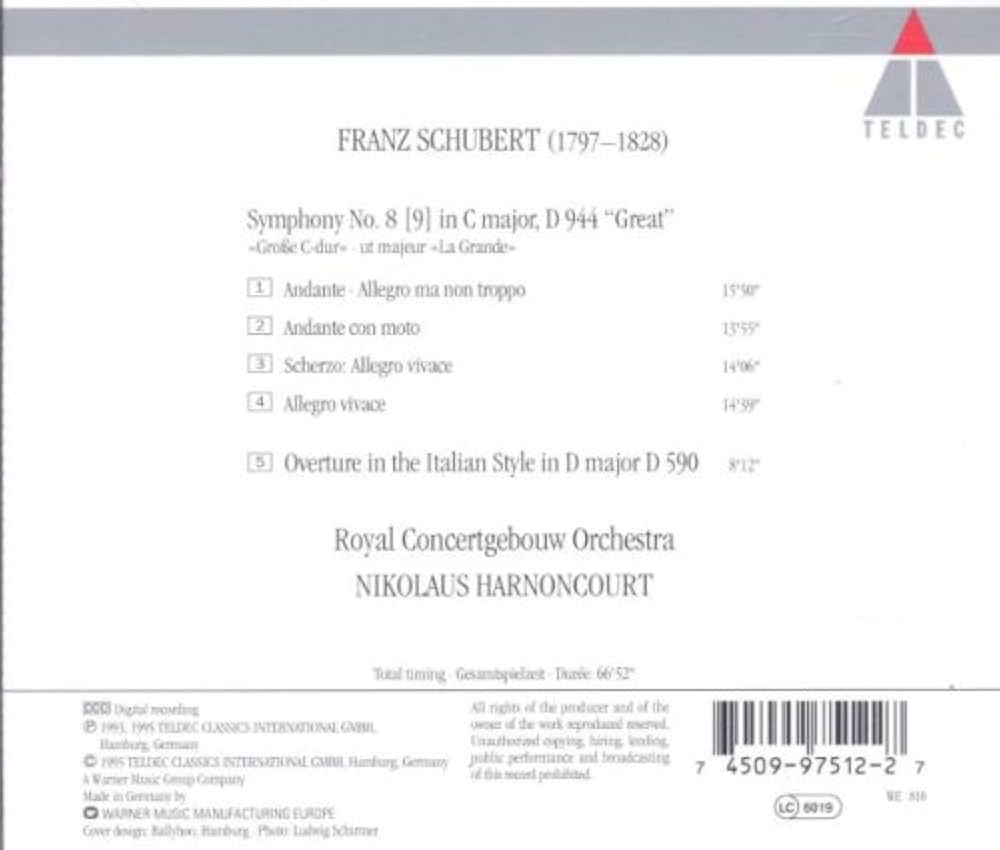 Schubert: Symphony No. 9 in C major, d.944 - The Great - Amazon