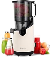 Amazon.co.jp: Fretta ジューサー 10.8cm広い投入口 1L大容量 スロー