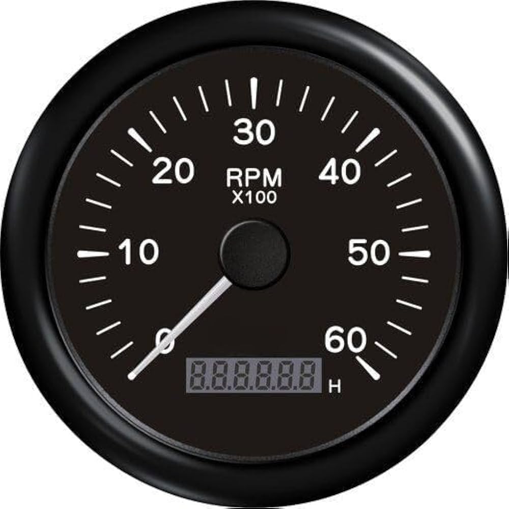 Amazon.co.jp: Harpra タコメーター&デジタル時間計 0-6000RPM ゲージ