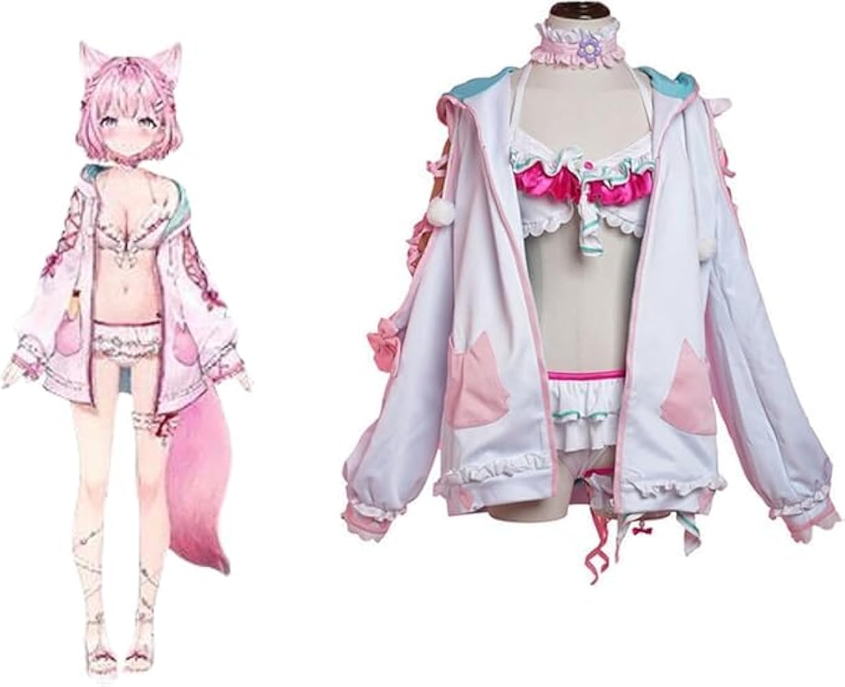 Amazon.co.jp: [小さな店] 博衣こより パーカー水着衣装 コスプレ衣装