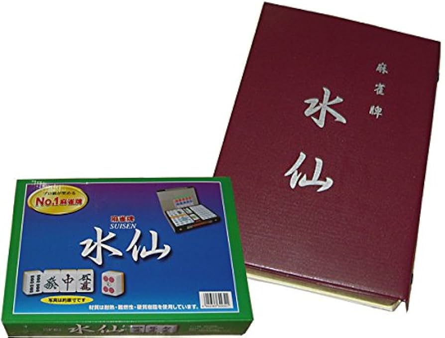Amazon.co.jp: 麻雀牌 水仙 + トンシーマット ◎ 高級麻雀牌【水仙】と