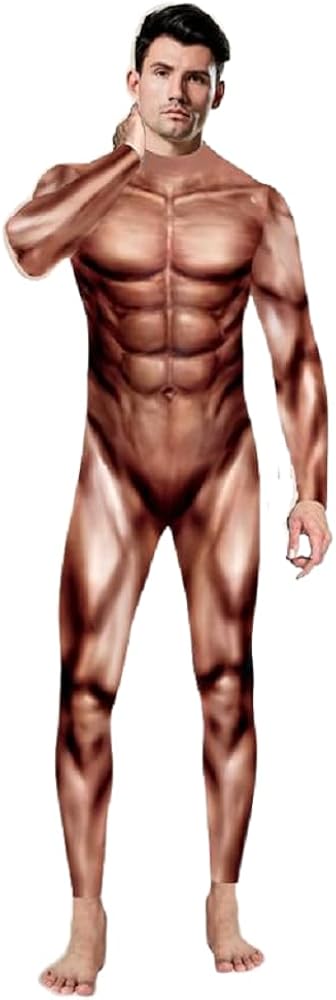 Amazon.co.jp: [pkpohs] 筋肉 全身タイツ コスチューム ボディービル