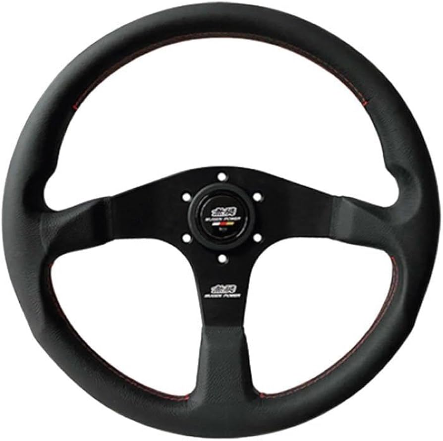 Amazon.co.jp: MUGEN 無限 ステアリングホイール (レザータイプ) 53100
