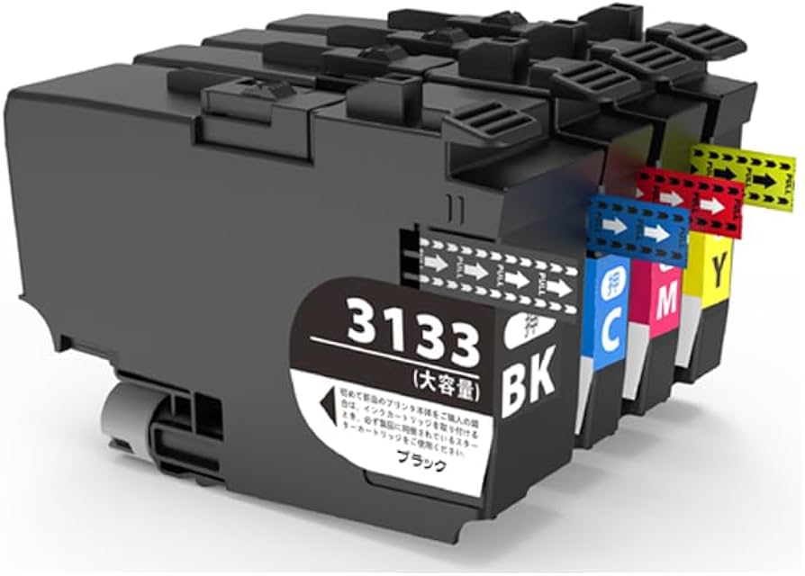 Amazon.co.jp: ブラザー LC3133 プリンターインク 4色セット 互換