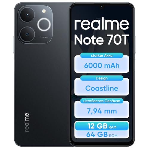 realme Note 70T ブラック realme Note 70T 4gb＋8 256gb ブラックsim