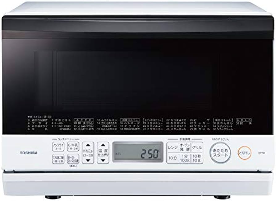 Amazon | TOSHIBA 角皿式スチーム オーブンレンジ 石窯オーブン 23L