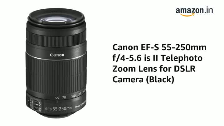 Canon Ef-S 55-250Mm F/4-5.6 is Ii Telephoto Zoom Lens for DSLR