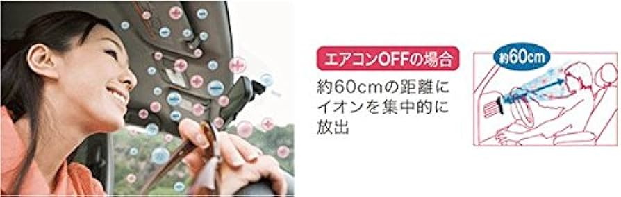 Amazon | SHARP プラズマクラスター搭載 車載用イオン発生器 ピンク系