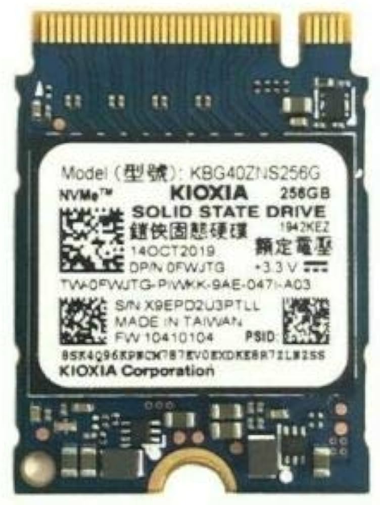 Amazon.com: Toshiba(Kioxia) 256GB PCIe NVMe 2230 SSD (KBG40ZNS256G