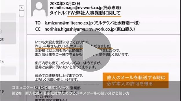 日経DVD】コミュニケーションの基本シリーズ 第3巻 新入社員・若手社員