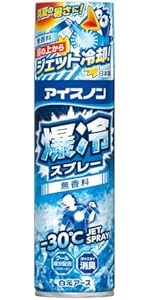 Amazon.co.jp: アイスノン 爆冷スプレー 無香料 大容量 冷却スプレー