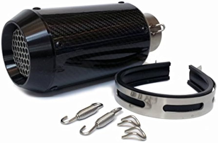 Amazon | バイク用汎用60.5mmカーボンマフラー/スリップオン