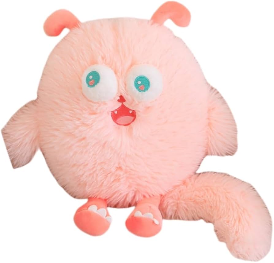 Amazon｜大きな目の毛むくじゃらのモンスター人形リトルモンスター足の