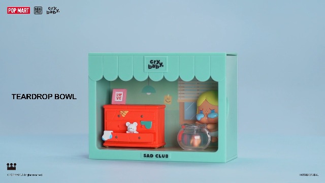 Amazon.co.jp: POPMART CRYBABY Sad Club シリーズ シーンセット