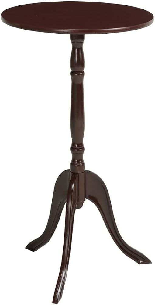 Amazon｜クラシックサイドテーブル(ダークブラウン/茶) 幅30cm 丸