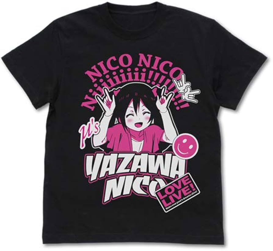 Amazon.co.jp: ラブライブ! 矢澤にこ エモーショナルTシャツ ブラック