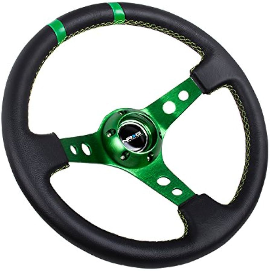 Amazon.co.jp: NRG Innovations RST-016R-GN 強化ステアリングホイール