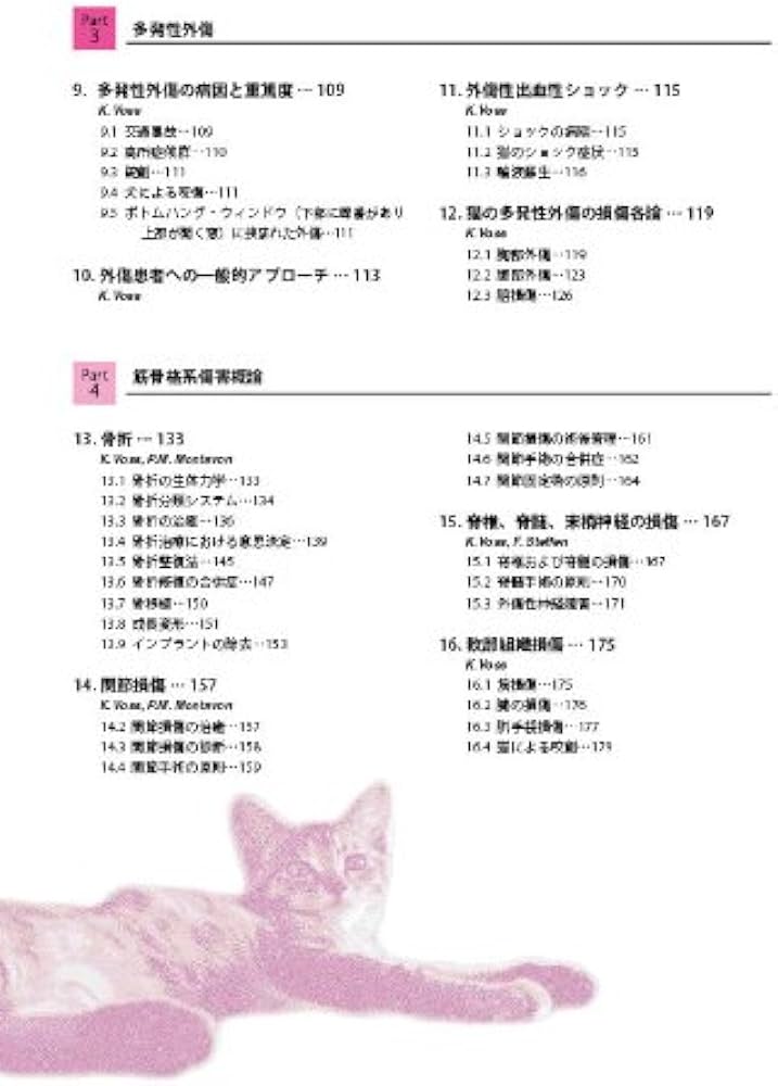 猫の関節手術と筋骨格系の疾患 | P.M.Montavon, K.Voss, S.J.Langley