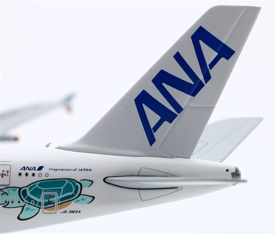 Amazon.com: JC Wings ANA Kai Airbus A380 JA382A Green Turtle 1:500