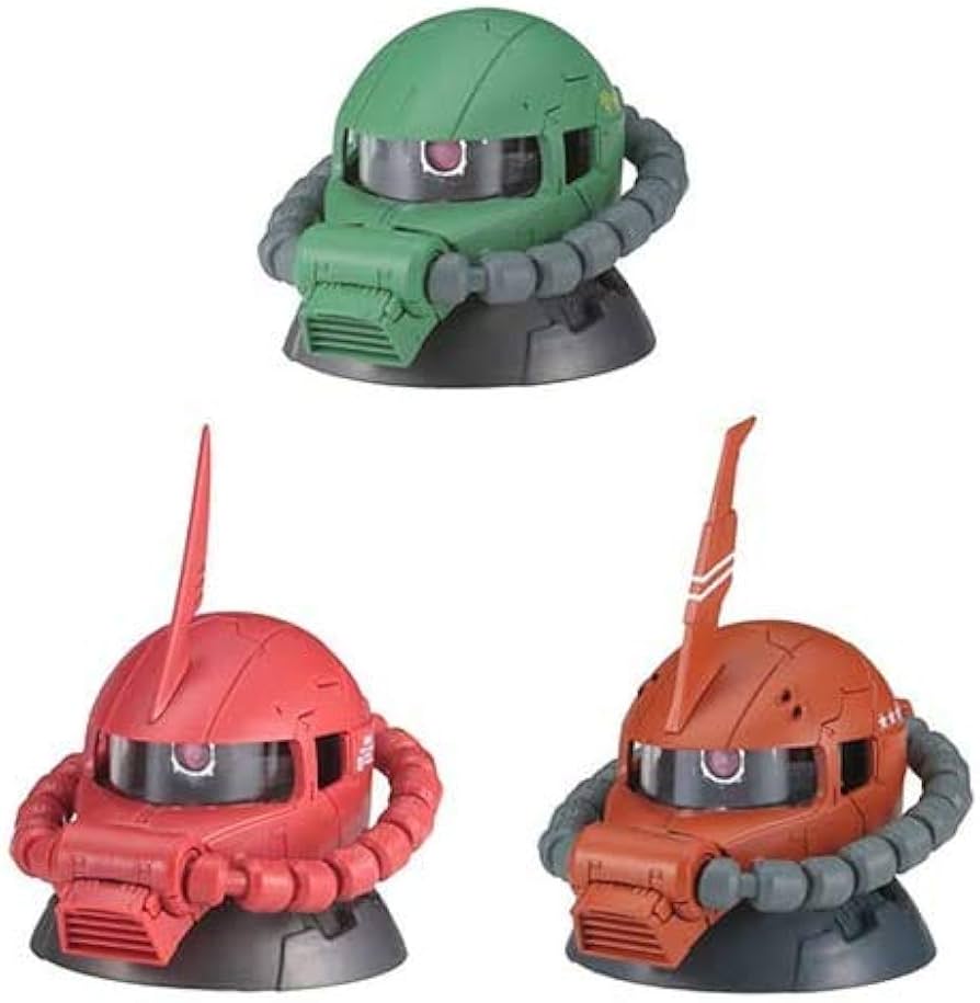 Amazon | 機動戦士ガンダム EXCEED MODEL ZAKU HEAD 3 ［ノーマル3種