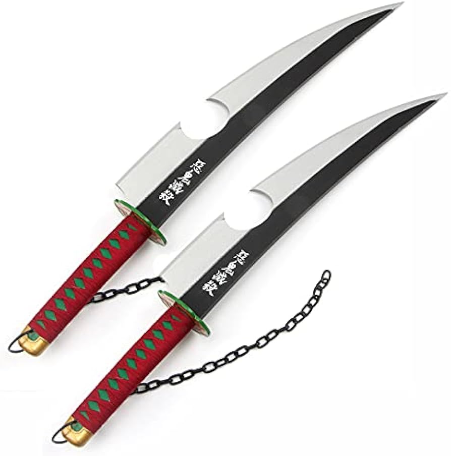 Amazon.co.jp: SISHENG 鬼滅の刃 宇髄天元 日輪刀 二刀流 遊郭編