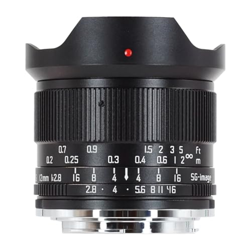 Amazon.co.jp: SG-image 12mm F2.8 超広角レンズ 98°画角 APS-C対応 E