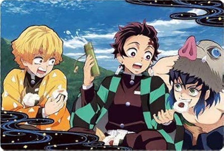 Amazon.co.jp: 鬼滅の刃ウエハース 020 竈門炭治郎&我妻善逸&嘴平