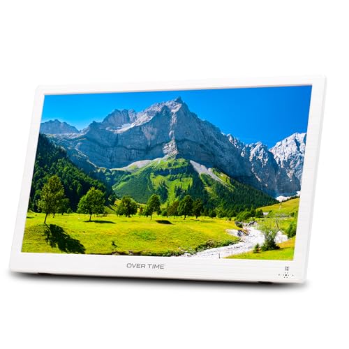 Amazon | OVERTIME 14インチ録画機能付きポータブルTV ホワイト OT