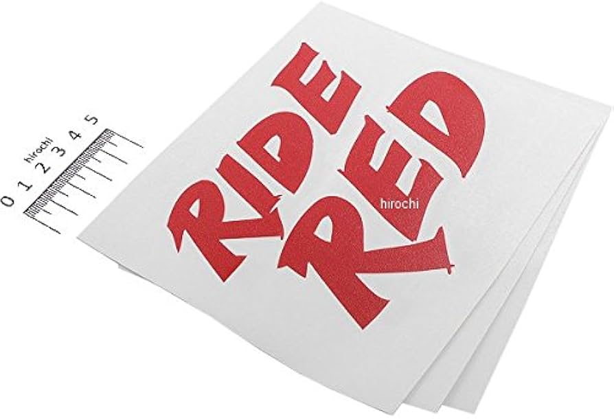 Amazon | ファクトリーFX FACTORY EFFEX ロゴステッカー RIDE RED 赤