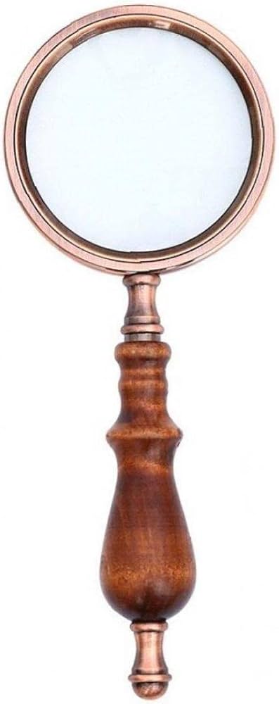 Amazon.co.jp: 虫眼鏡 レトロ 10倍 拡大ガラス 木製ハンド ヘルド