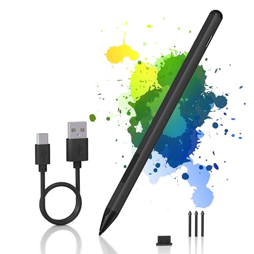 Amazon | Surface用タッチペン、4096筆圧傾き感知、消しゴム/右