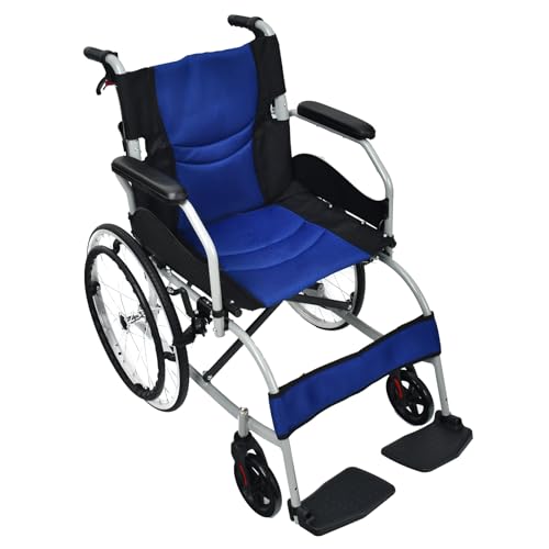 Kaitou - 車椅子 軽量 折りたたみ アルミ製 介助ブレーキ付き