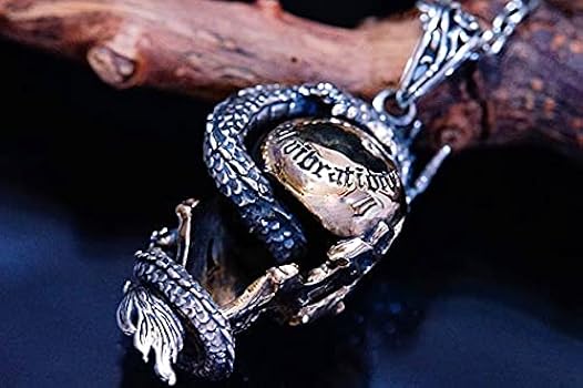 Amazon.co.jp: スカル 髑髏 ドラゴン 龍 ゴールド シルバー925