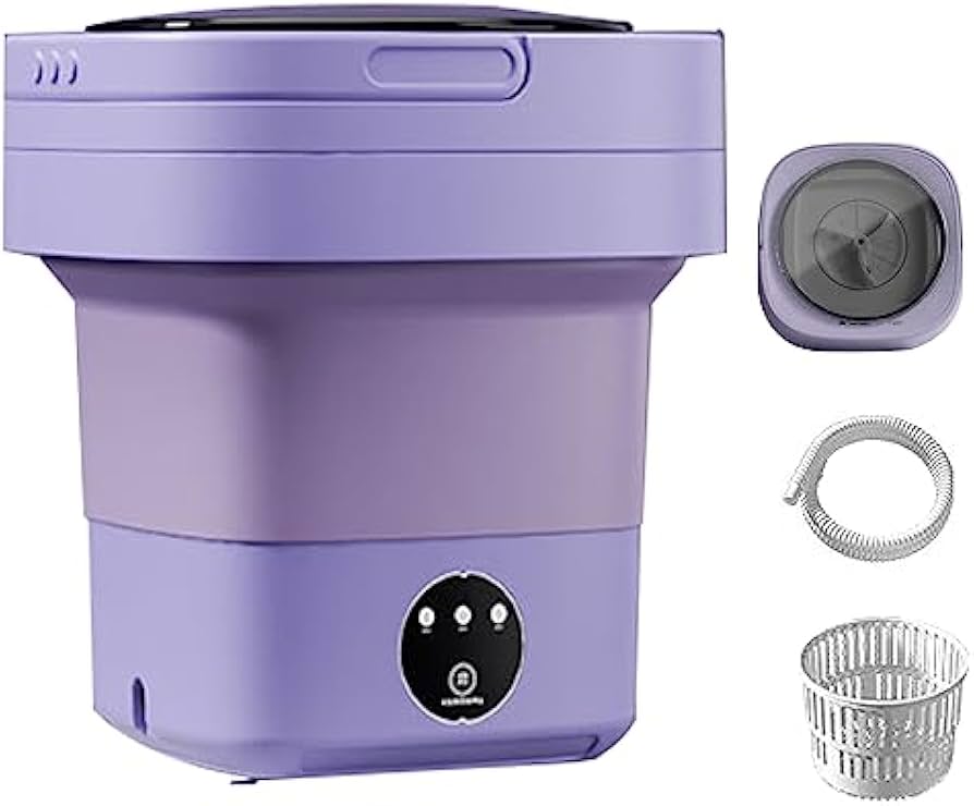 Amazon.co.jp: ミニポータブル洗濯機 折りたたみ式 6.5L 小型洗濯機 3