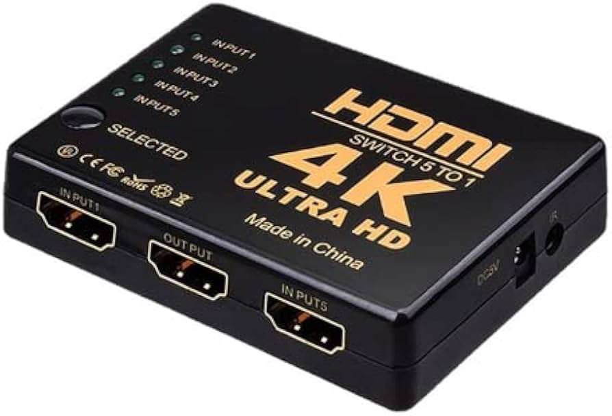 Amazon | HDMI セレクター 5入力1出力 4K 2K FHD対応 3D映像対応 分配