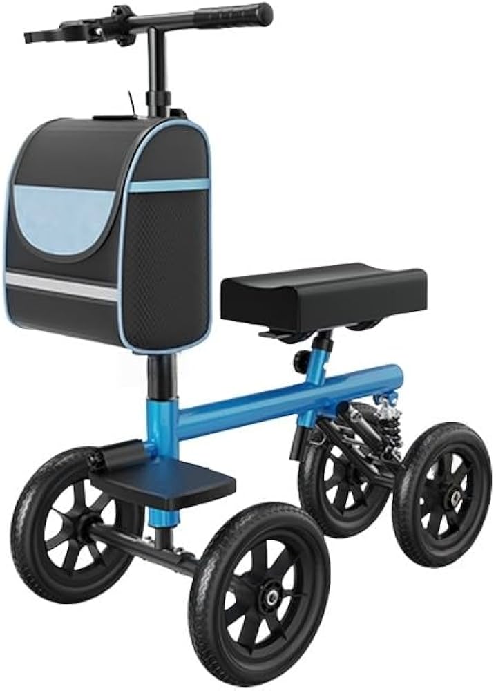 Amazon | 折りたたみ式ニーウォーカー、調節可能な歩行補助具、足の