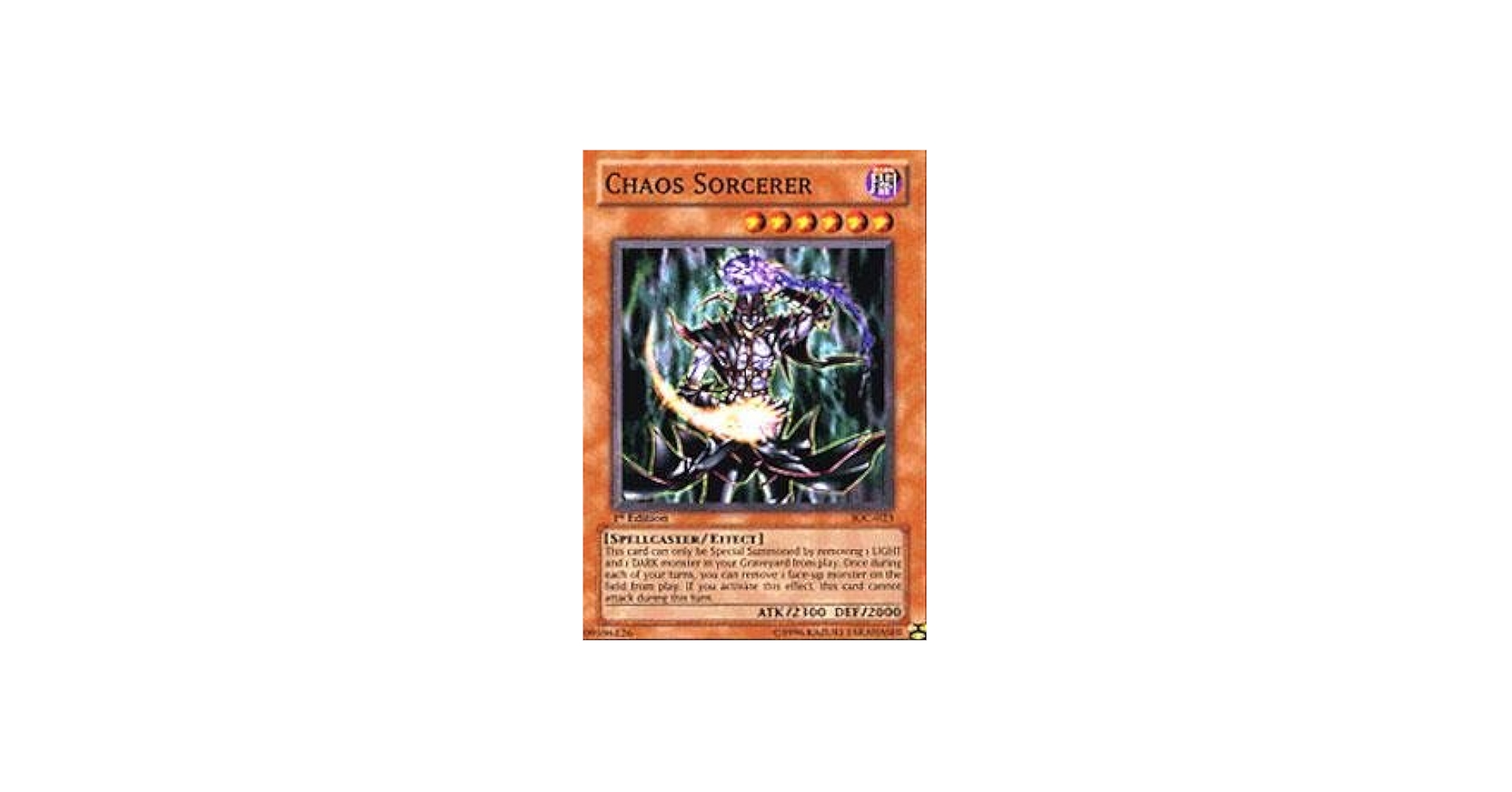 Amazon.com: Yu-Gi-Oh! - Chaos Sorcerer (IOC-023) - Invasion of