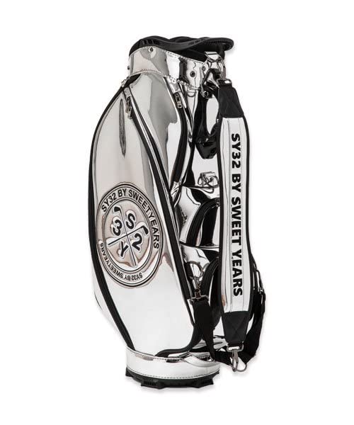 Amazon | SY32 ゴルフ メンズキャディバッグ SYG2250-S CB シルバー