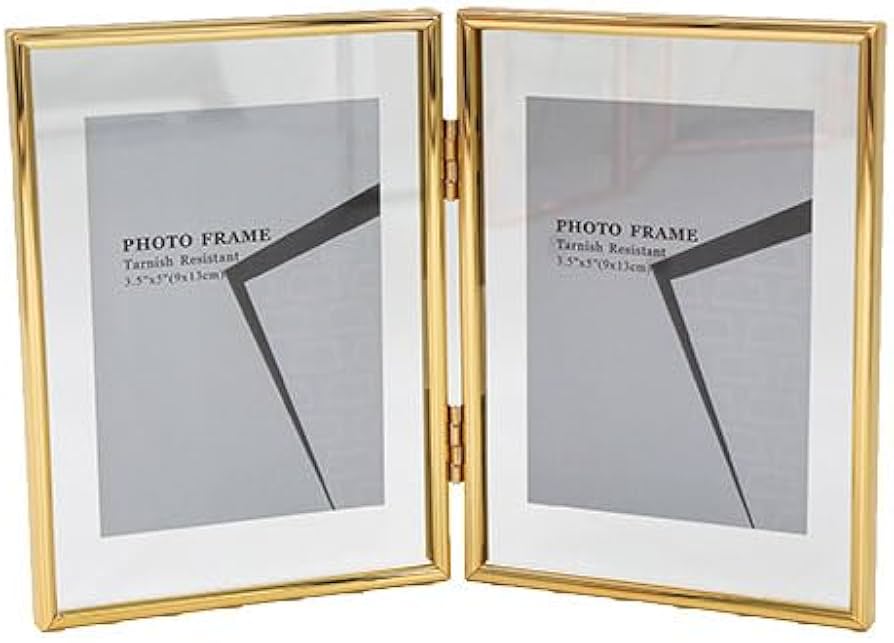 Amazon.co.jp: フォトフレーム 2l / l判 2面 ガラス シルバー ゴールド